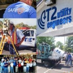 Collage of images from T2 Utility Engineers history since 1993