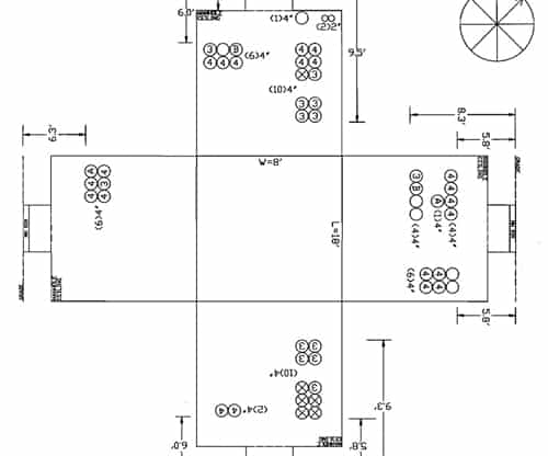 Butterfly diagram depicting a utility vault interior